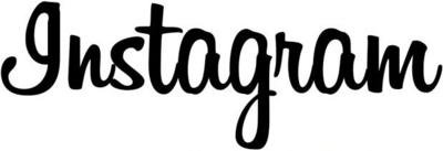 letters or old font from instagram