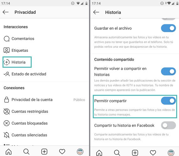 i can't share stories on instagram